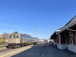 VIA Rail Train # 185 arriving into Sudbury Station